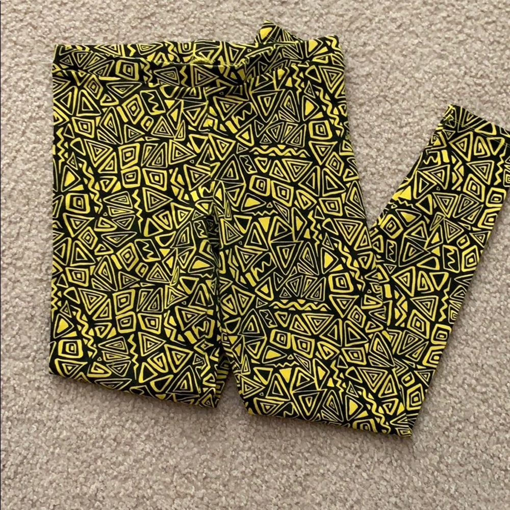 Forever 21 yellow leggings